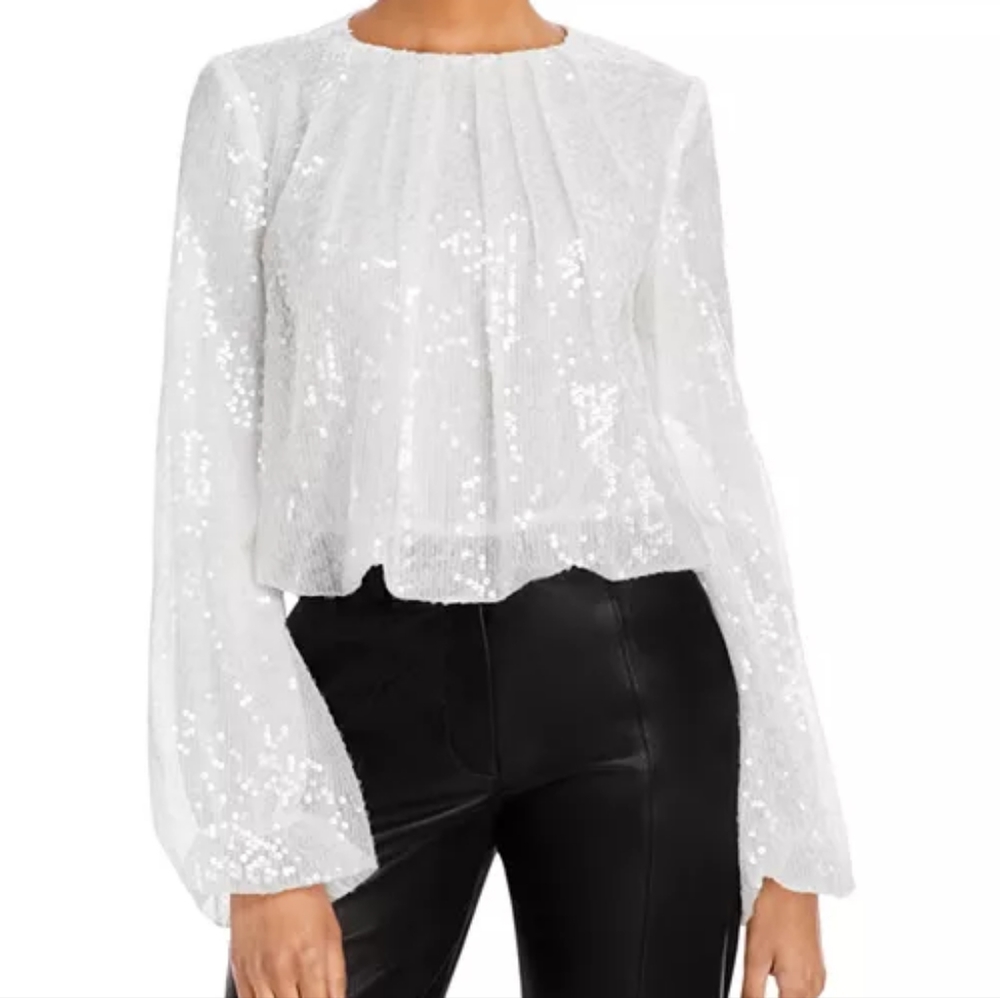 Wayf Mademoiselle Sequin Blouse